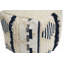 Pouf rond en coton carré de 16 po de largeur veranda