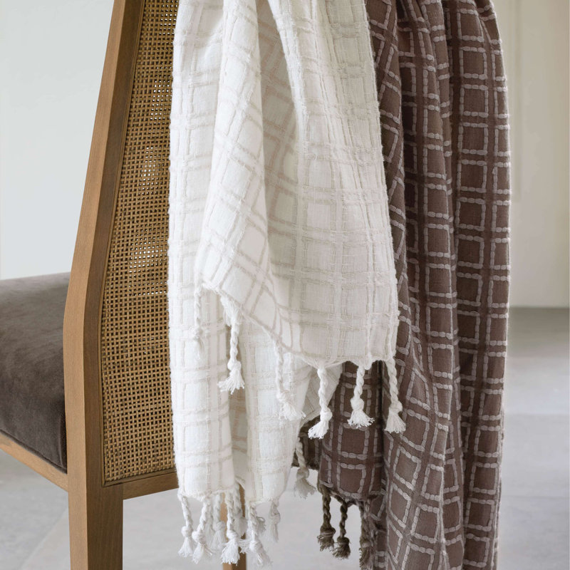 Caldwell Plaster Handmade Linen & Hemp Throw Blanket 50"x70"