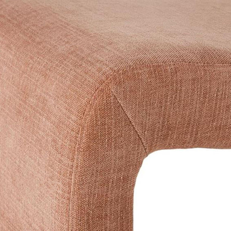 Banc en bois massif avec vestiaire et vestiaire rose, H 17,72 po x l 62,99 po x P 17,72 po
