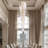78.7'' Luxury Long Crystal Chandelier For Entryway-181157471