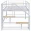 Lit mezzanine moyen avec escalier de rangement, lit plateforme simple-1573068849