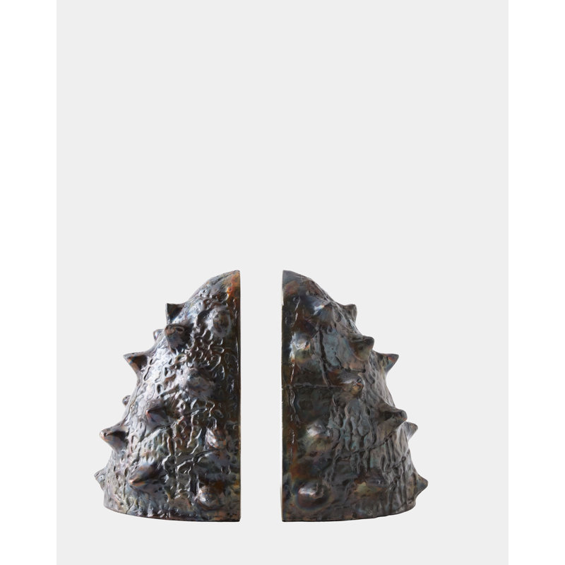 Biomorphic Bookends-Bronze/Brass