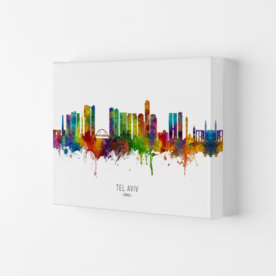 Tel Aviv Israel Skyline by Michael Tompsett - Print