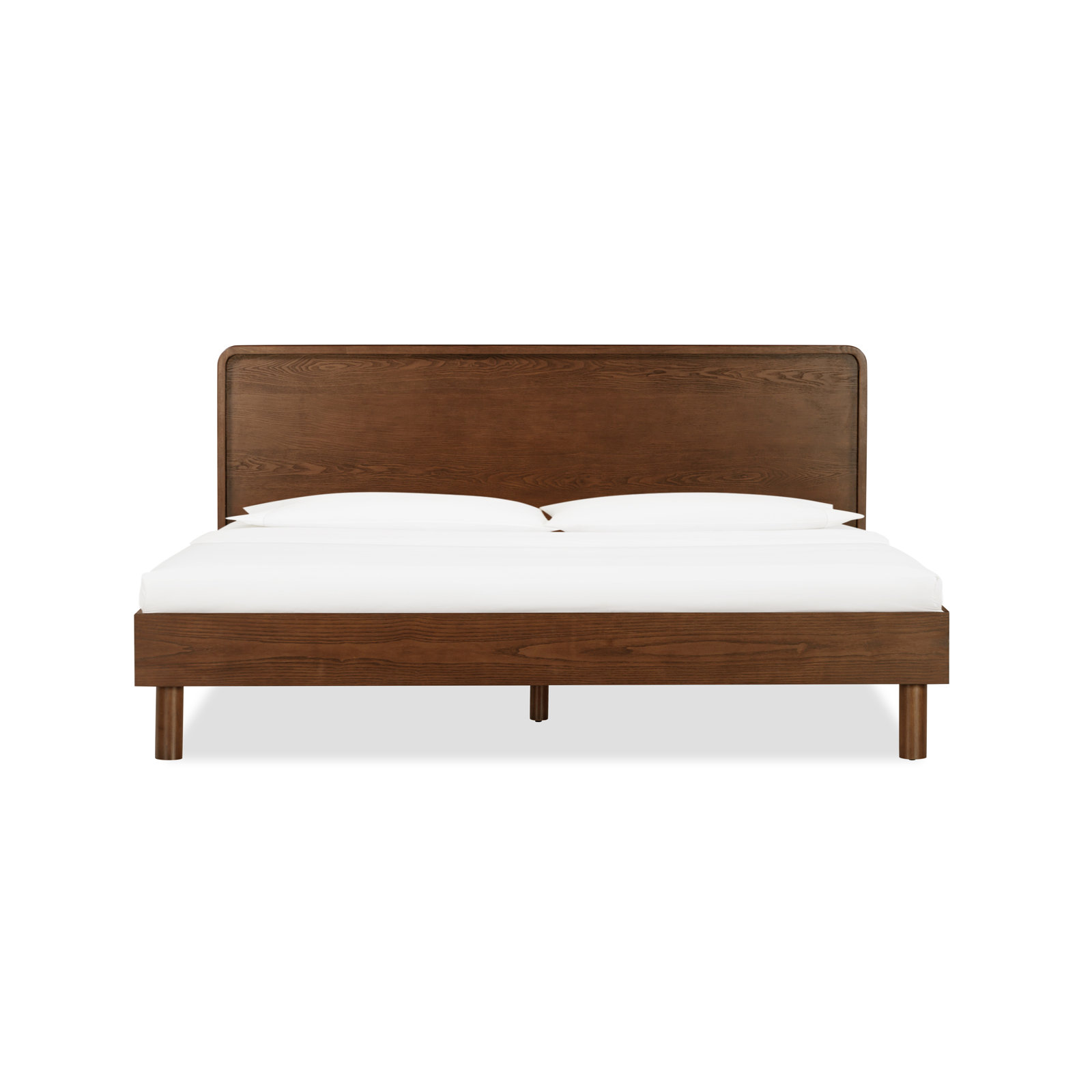 Teri Wooden Bed, Brown, Queen
