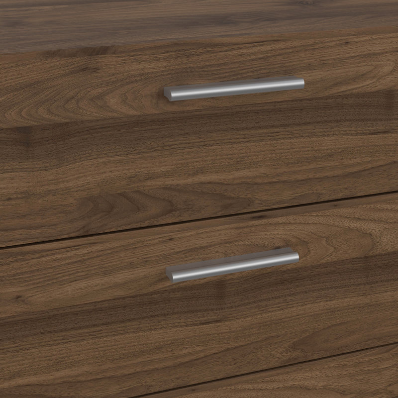 Gianna 8 Drawer 55.12" W Double Dresser, Walnut