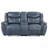 Blue Motion Reclining Loveseat With Console