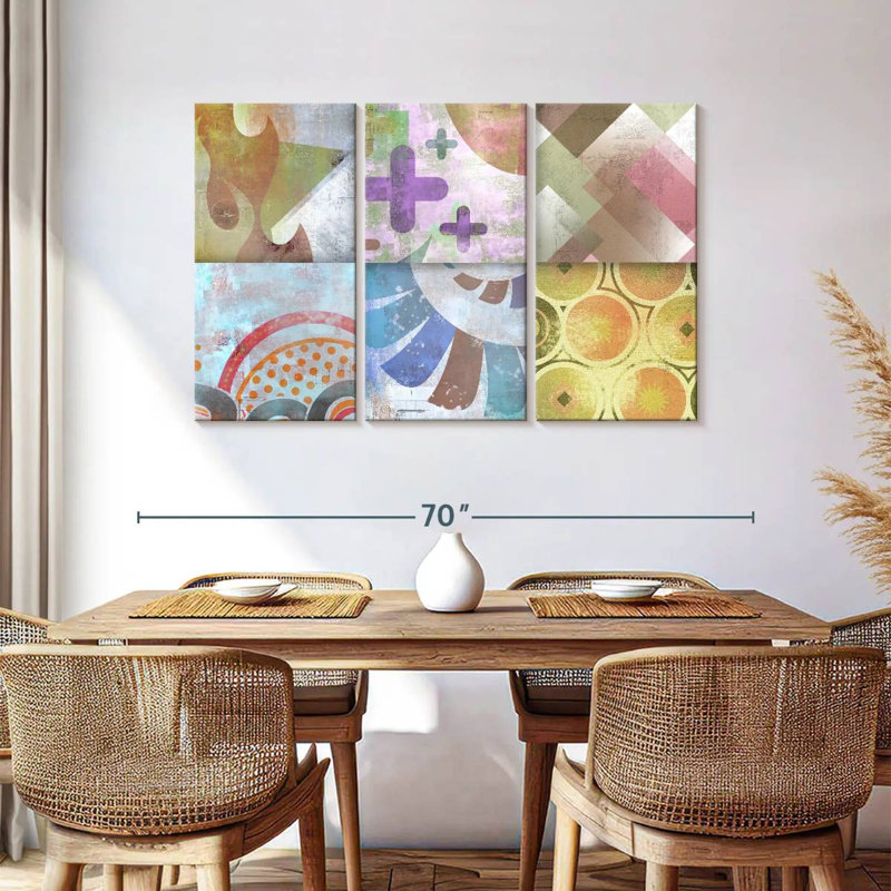 Contemporary Geometric XI, 36" H x 57" W