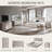 Bolanos 25" Tall Modern End Table with Charging Station & 3 Storage Drawers , Wood Side Table w/Rounded Corner Design for Bedroom-123028528-129679275-129777361