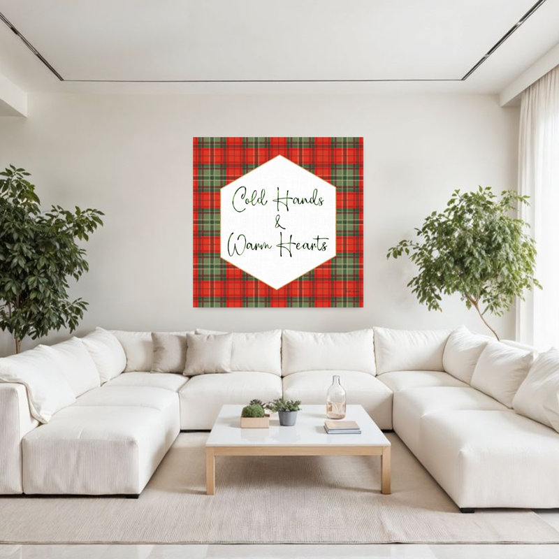 «Classic Christmas VI», art abstrait traditionnel, H 48 po x l 48 po