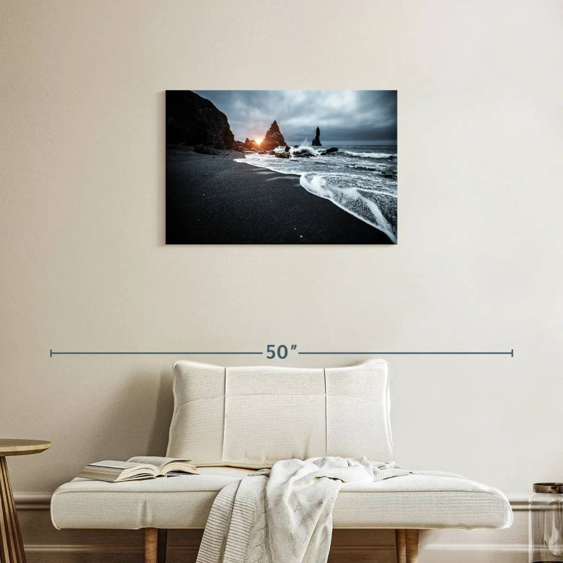 Plage de sable noir Gillard Reynisfjara, H 20 po x l 30 po
