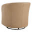 Fauteuil d'appoint rembourré et pivotant en cuir-127448821