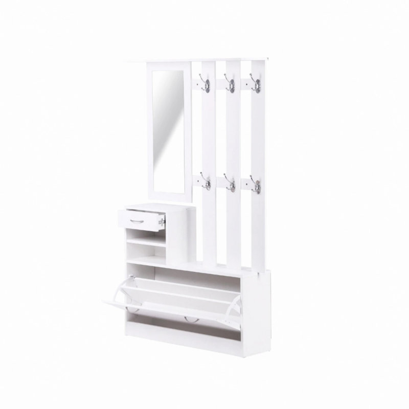 Armoire combinée avec barrière et armoire à chaussures