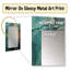 Golden Emerald Surge - miroir mural décoratif en spirale abstraite, miroir moderne, impression d'art en métal-514147607
