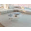 Table de bout en pavé moderne 30 po x 21 po x 15 po - blanc ultrabrillant (seulement avec table basse)-1703273693