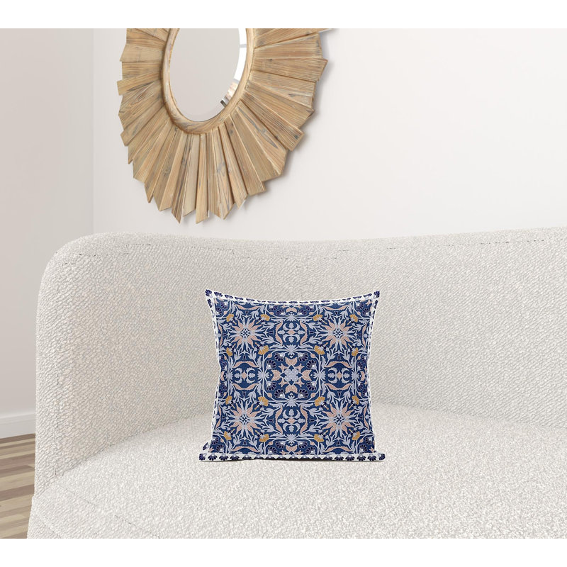 Coussin décoratif intérieur cachemire 16 po x 16 po, Jaune atténué