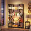 Analya 168.9cm H x 103.9cm W Metal Geometric Bookcase-624760729