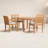 Summerton 4 - Person Teak Wood Patio Dining Set with Round Table , Cushions Included