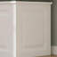 160cm L-Shaped Shoe Bench with Padded Seat & 4 Hidden Storage Bins - White & Grey Hallway Bench