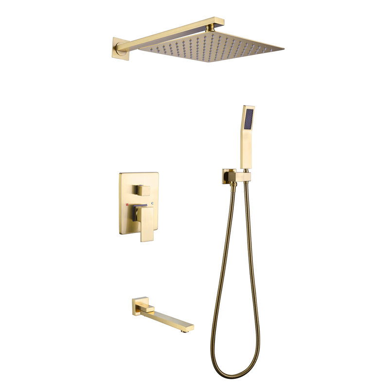 Système de douche complet avec valve brute