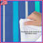 Édredon bleu à rayures turquoise-128572841
