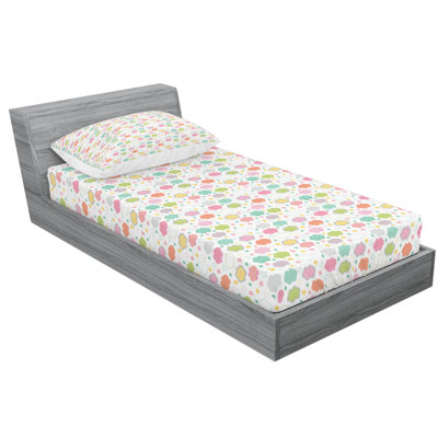Clouds Microfiber Geometric Sheet Set