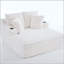 Chaise longue surdimensionnée en velours côtelé avec porte-gobelets et aucun assemblage requis-821541722