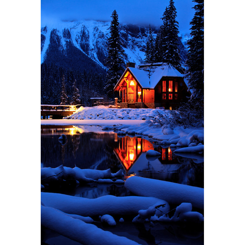 Cozy Winter Mountain Lodge par Gcoles, H 18 po x l 12 po