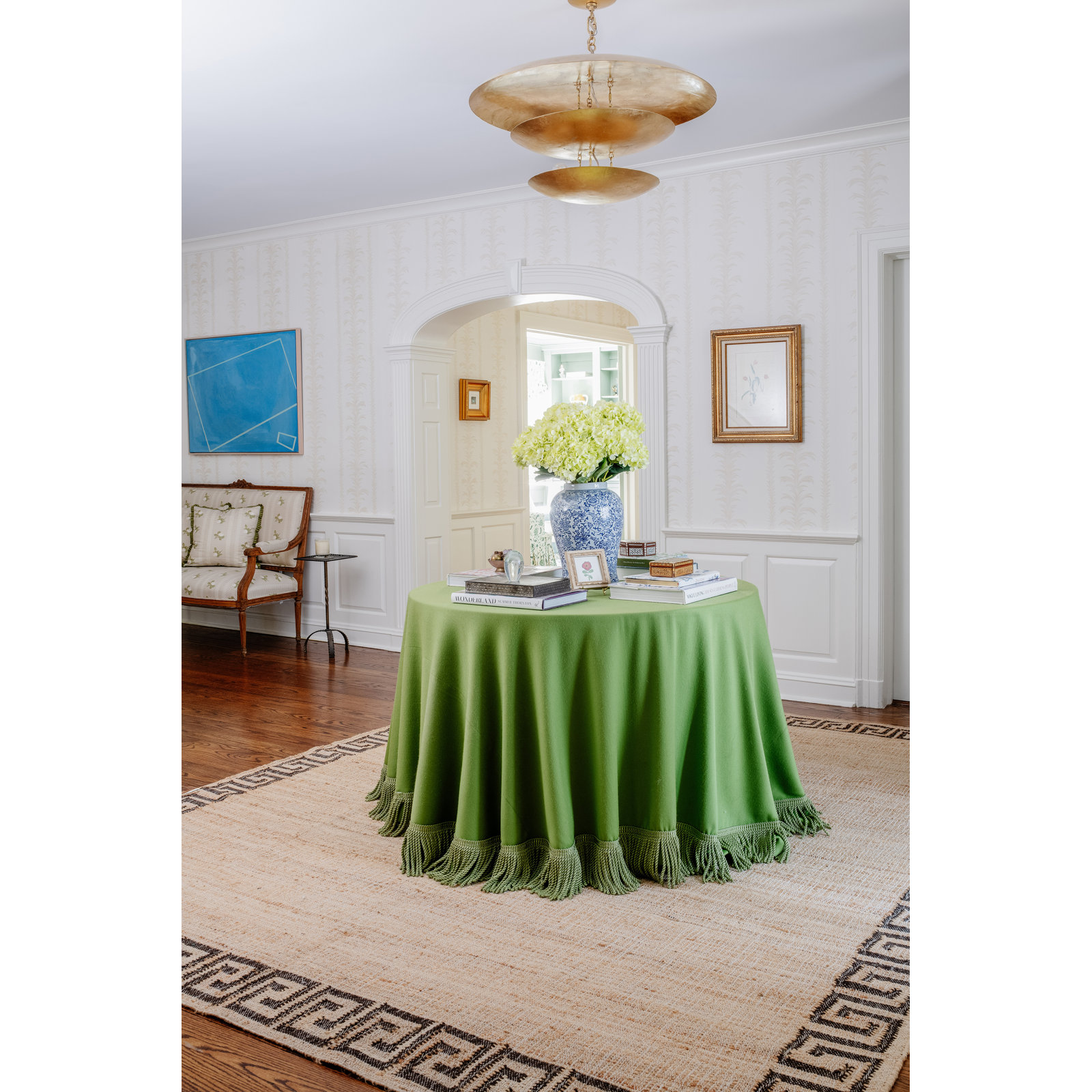 Orchard Brown Hand-Woven Geometric Jute Rug, Rectangle 8' x 10'
