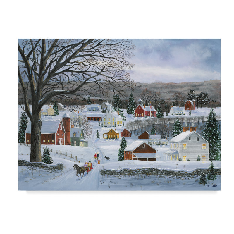 «Peaceful Valley Road» par Bob Fair - reproduction de photo sur toile, H 35 po x l 47 po x P 2 po