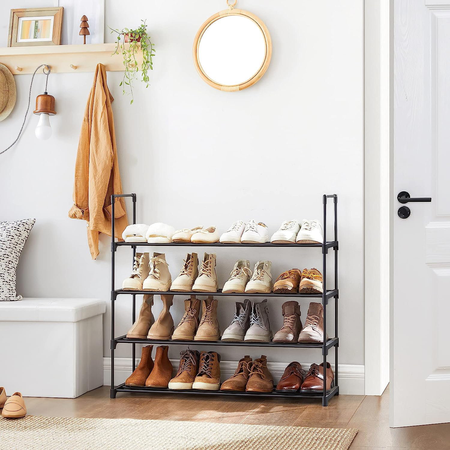 Rebrilliant 20 Pair Stackable Shoe Rack