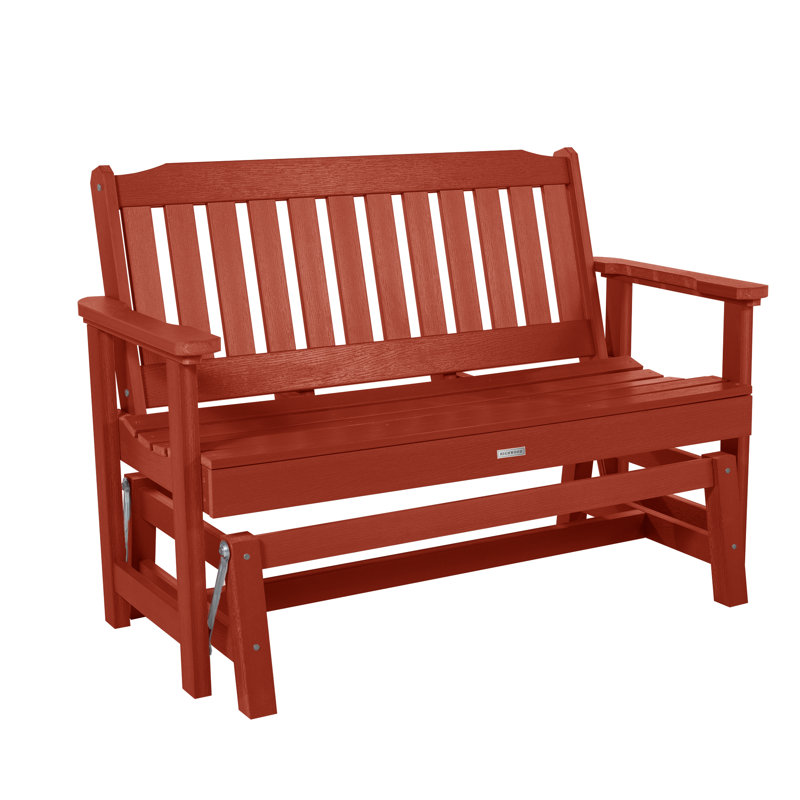 Fauteuil oscillant d'extérieur Lehigh, Rouge rustique