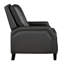 Fauteuil inclinable transitionnel gris Johnnie, rembourrage en mousse, 39,01 po Largeur de la chaise grise pour la maison, transitionnelle, profondeur de 30,45 po, rembourrage à ressorts ensachés-121264243