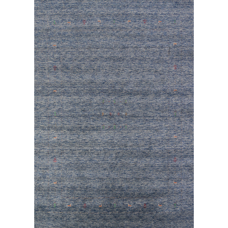 Tapis bleu fait à la main Gabbeh 9 x 12
