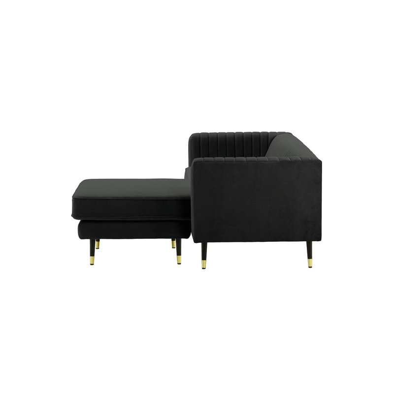 Monaville Universal Corner Sofa, Black