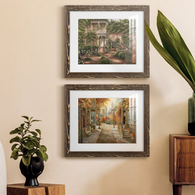 " Jane's Courtyard II " 2 - Pieces Painting Print