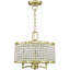 Lustre tambour 4 lumières DEL classique
