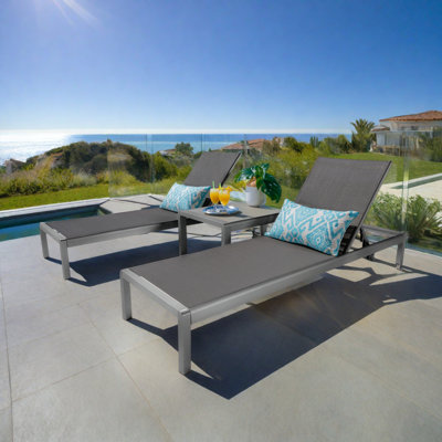 Caggiano 77.56'' Long Reclining Chaise Lounges