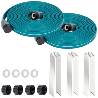 Tuyau d'arrosage Sprinkler 25 pi 2 pour tuyau d'arrosage de jardin avec piquets