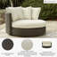 Chaise longue pivotante avec coussin Kimora