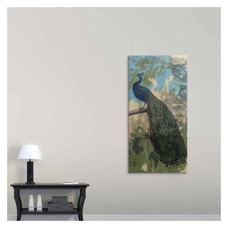 « ii » jennifer grolier, impression Rustic Peacock, H 24 po x l 12 po x P 1,5 po, Toile
