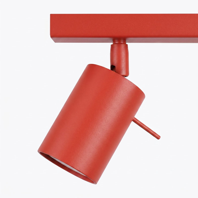 RING Steel Spotlight, Red, 30x6x16 cm, 2 Lights