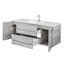 Meuble-lavabo simple 48 po avec plateau en marbre de culture Kato-511965599