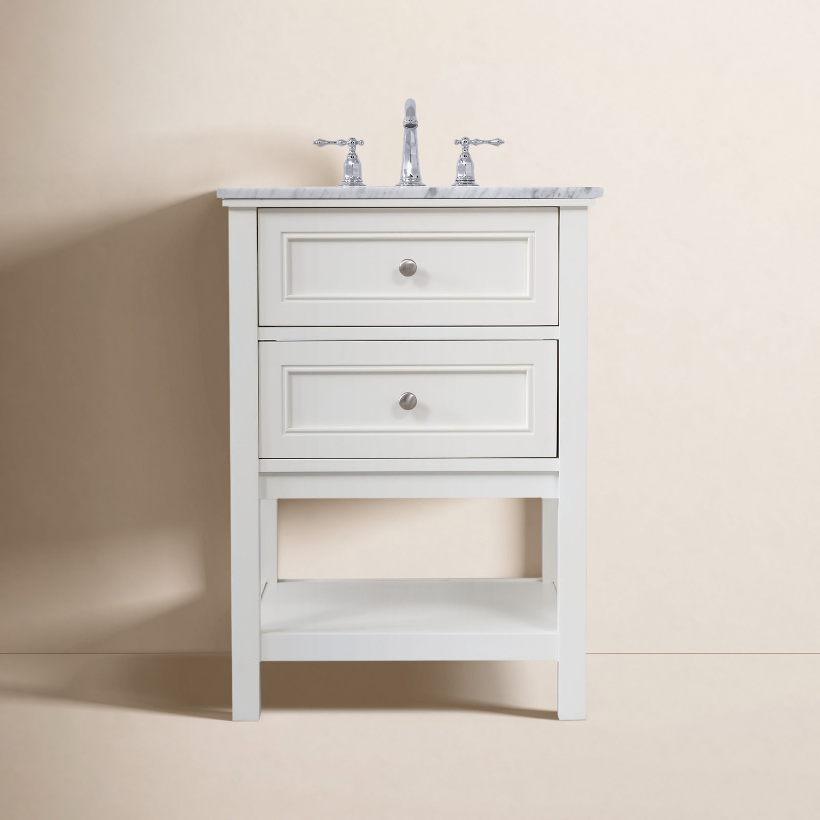 Bonsai 24'' Single Bathroom Vanity, White