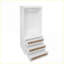 Commodes et amp; Garde-robes: Armoire blanche minimaliste avec 3 tiroirs en rotin Tige suspendue | Blanc | Panneau de particules et panneau de fibres à densité moyenne
