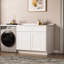 Meuble bas standard HOMEIBRO Cozy Design, en contreplaqué blanc, prêt à assembler, 42 po L x 24 po P x 34,5 po H-99152009-126039593