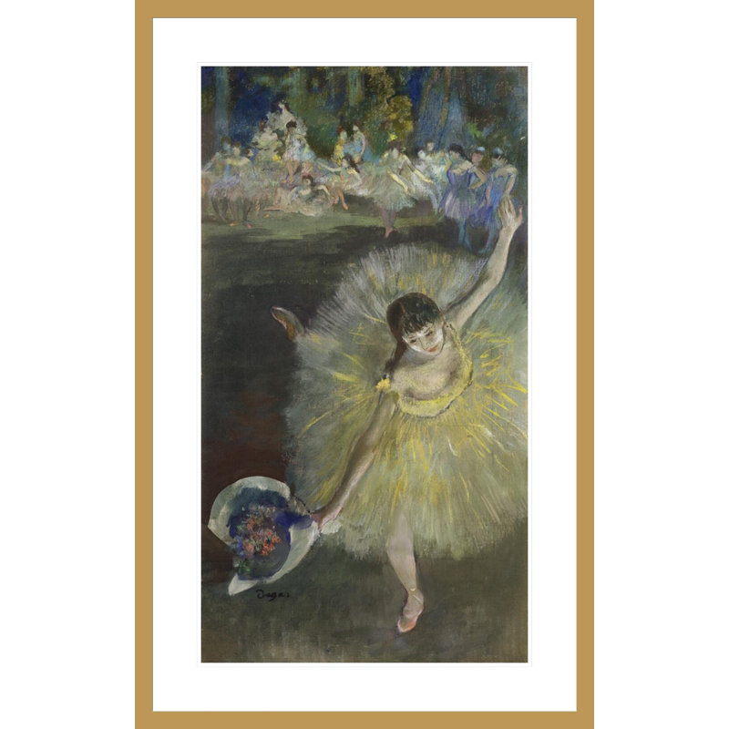 «End of an Arabesque» par Edgar Degas, impression giclée encadrée, H 41,5 po x l 26,13 po