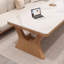 Bureau rectangulaire en bois massif Burlywood-242778045