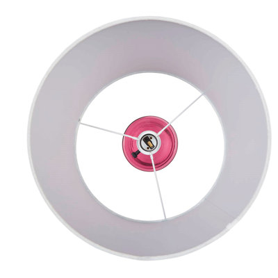 Glass Table Lamp Pink See Below