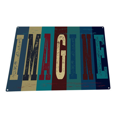 Enseigne rustique Imagine