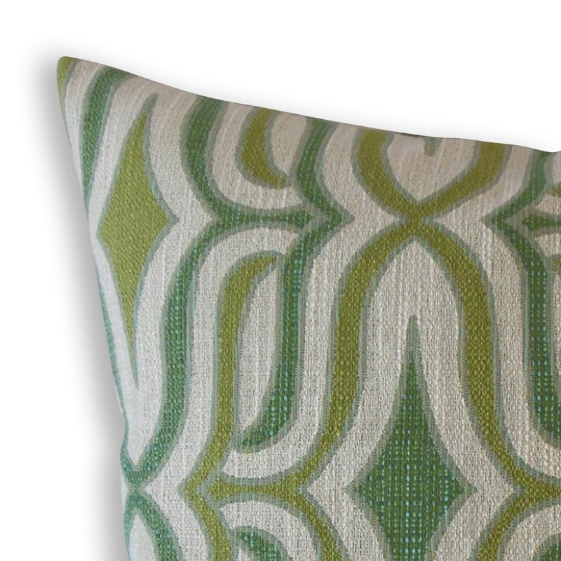 Coussin Camara, 18 po x 18 po, Vert, Coussin décoratif